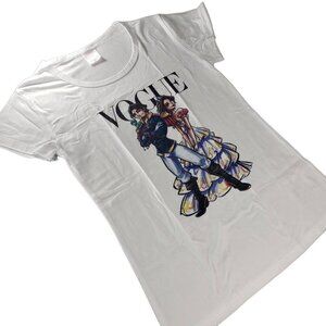 Rapunzel Tangled Tee Shirt Women Princess Flynn Rider Knit Blouse Short Sleeve